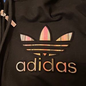 Black adidas zip up hoodie